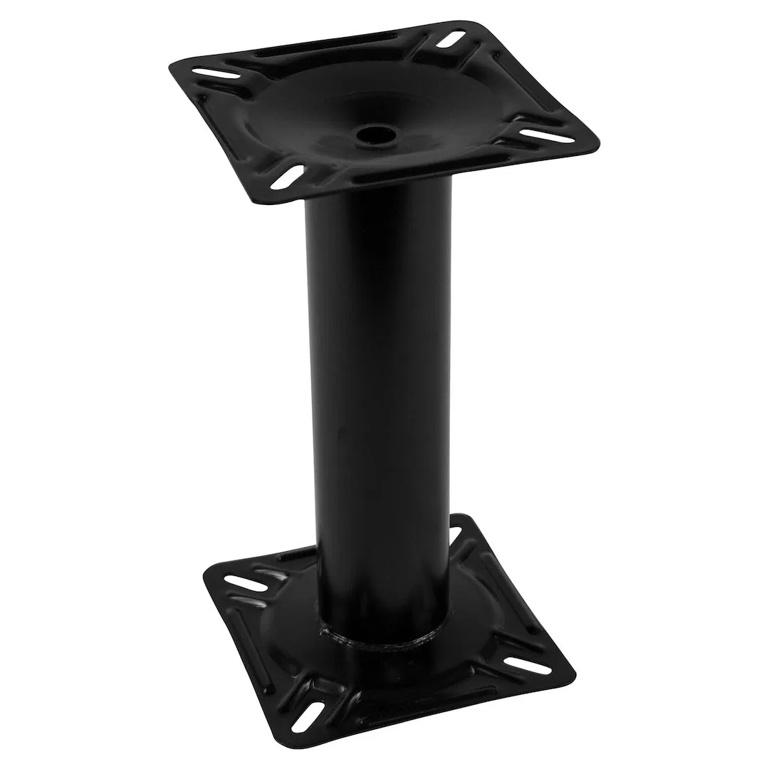 8WD1250 – WISE SEATING Boat Seat Pedestal, Fixed Height Pedestal 13 Inch Height Powder Coated Black Steel ABYC Code -...